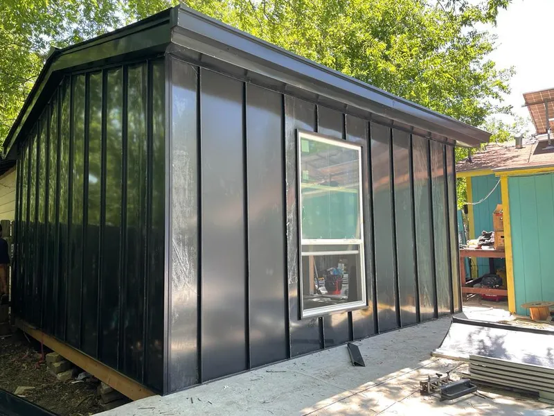 Black standing seam metal wall panels for Roof Inspection in Morgantown